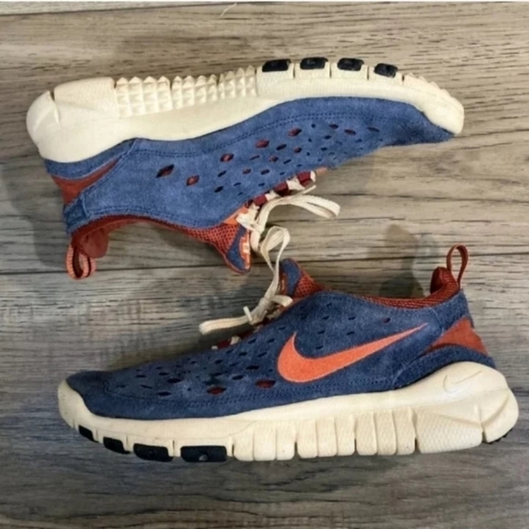 Nike Free Run Trail Running Shoes mens sz 8 Womens 9.5 JQ2 Thunder Blue unisex - Picture 2 of 8